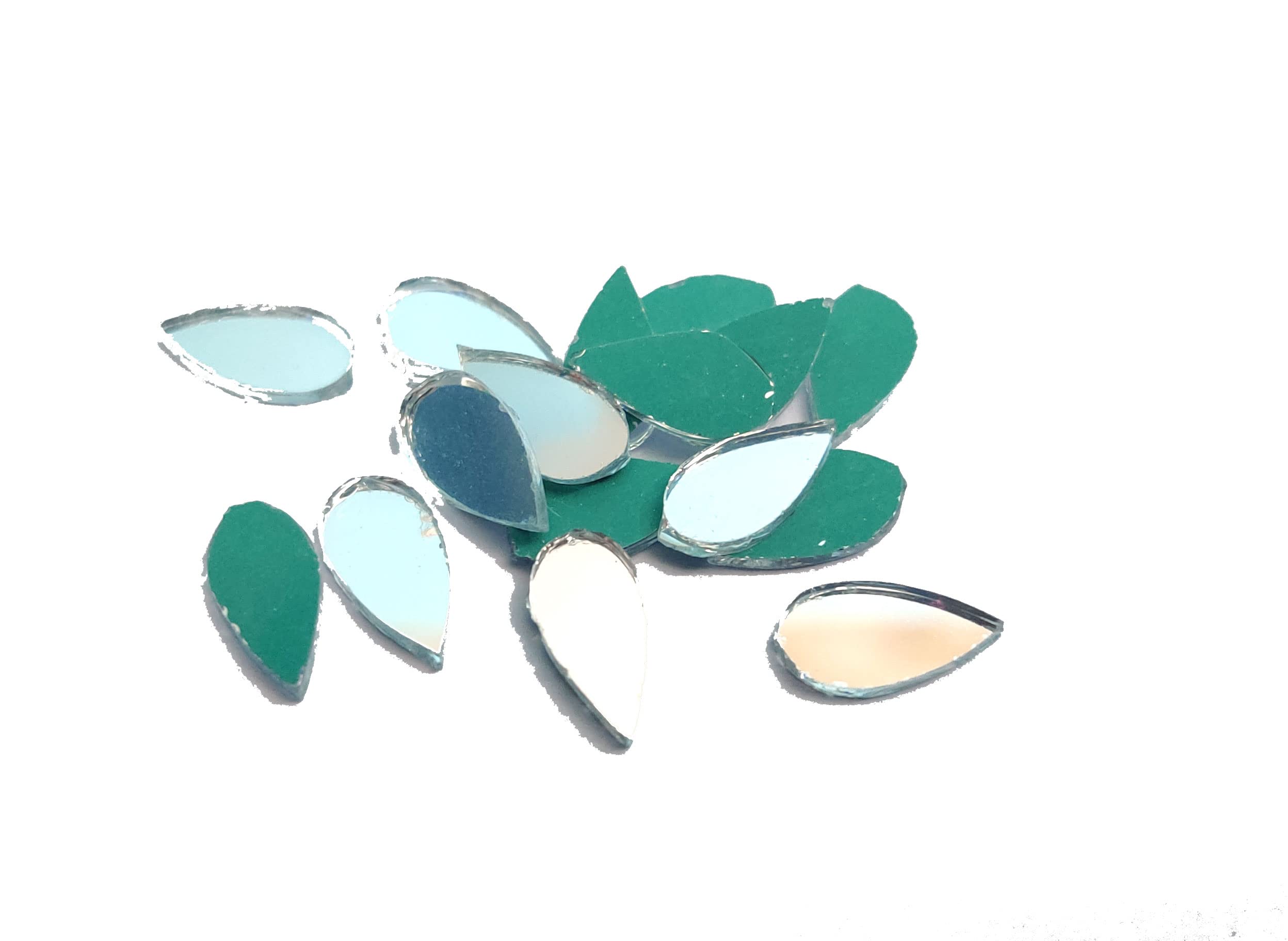 Shisha Mirror Frames and Mirrors for Embroidery Work, Crochet, Bohemian, Art & Craft Material, Blouse, Neck Design Making (250 Pcs Drop Shape)