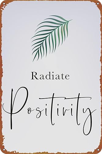 Miniatura 1 de Cartel de metal retro con texto en inglés "Radiate Positivity Game", letrero de lata de Halloween, cueva, bar, club, arte de pared para el hogar, 8
