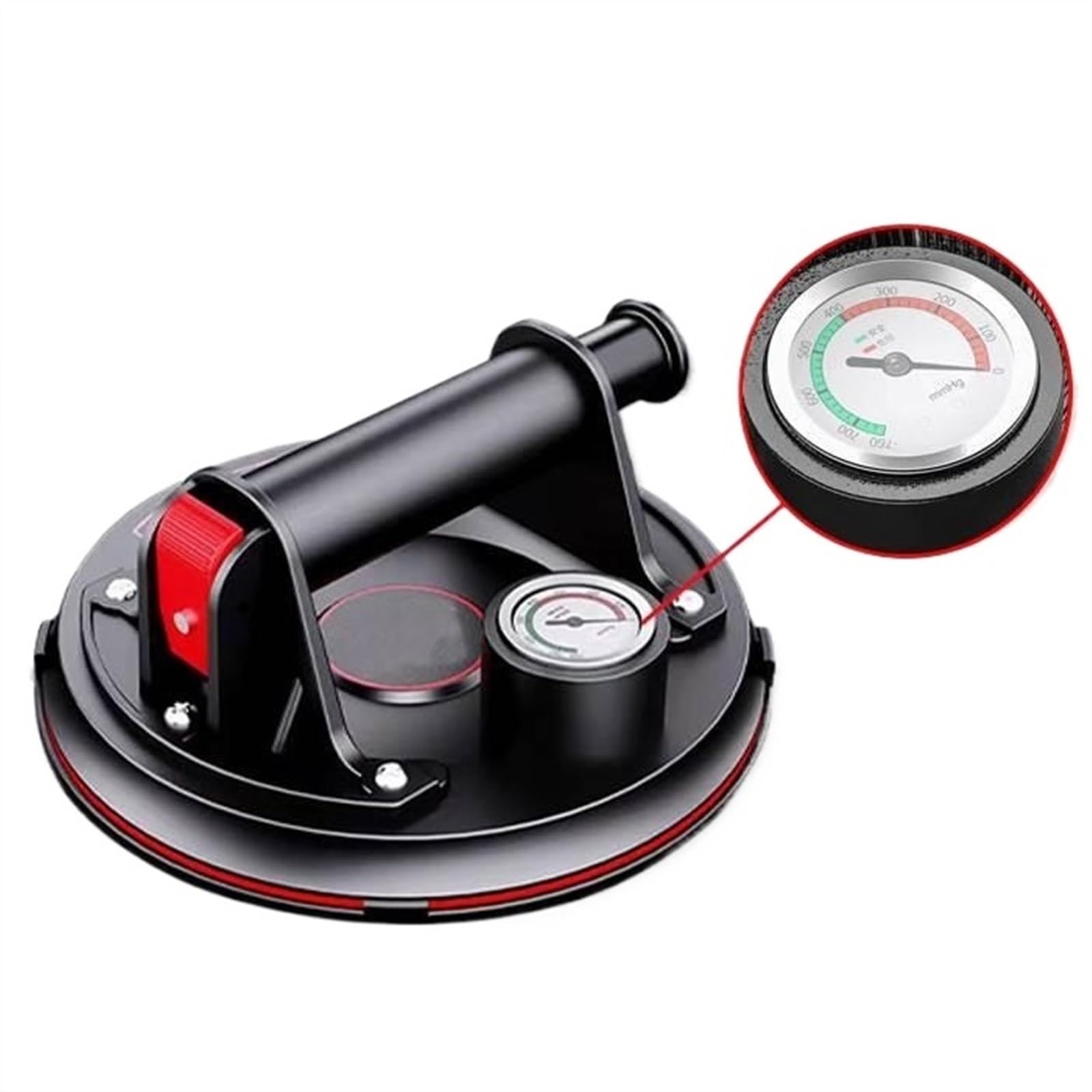 XXUDONG Rubber Air Pump, Tile Floor Tile Suction Cups Thickened Glass Suction Cups Suction Cups Increase Strength Tool Vacuum (Size : Suction Cup (Motorized+Gauge))