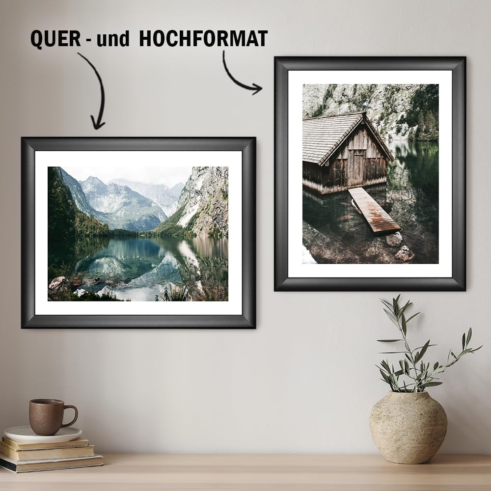 Haak Bilderrahmen (Klassik), 100X150cm Schwarz (matt)