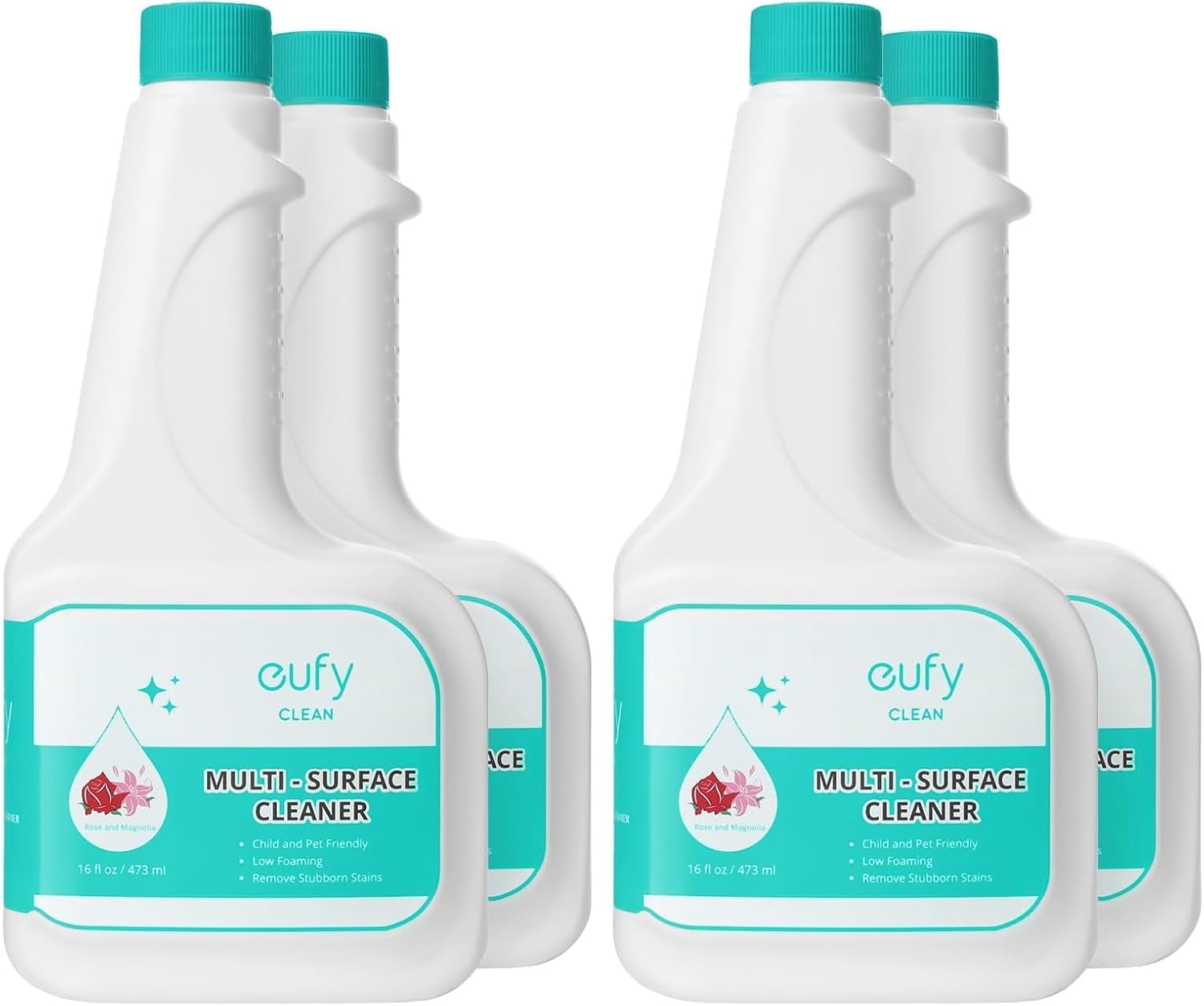 eufy RoboVac Hard Floor Cleaning Solution (2 Bottles), Dilution Ratio 1:200, 473 ml, Floor Cleaner, Eco-Friendly, Plant-Based,Compatible with Omni C20, X8 Pro, X10 Omni, G series, L Series (Pack of 2)