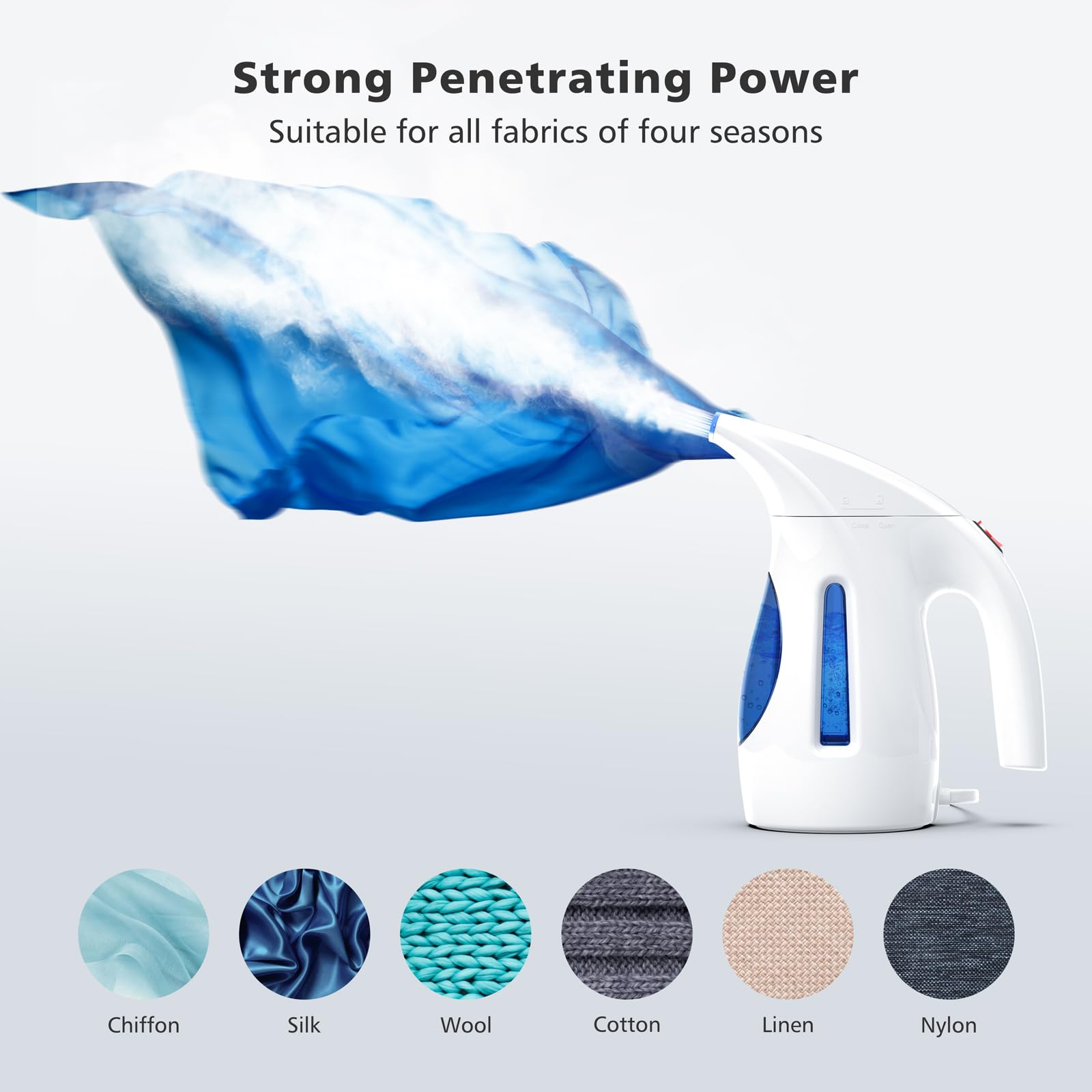 Ocean Blue 240ml Handheld Steamer Z46156