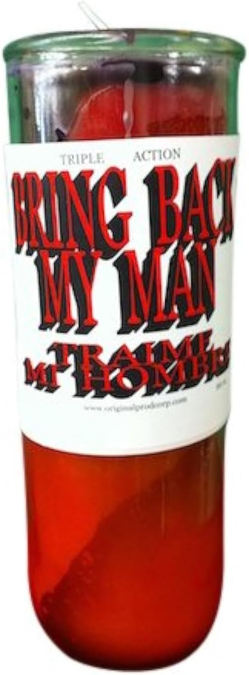 Original Botanica Bring Back My Man Big Al Manifestation Candle Spiritual Healing Cleansing Magical Positive Negative Energy Protection Prayer Chakra Blessing Smudging Love Candles Ex Come Back