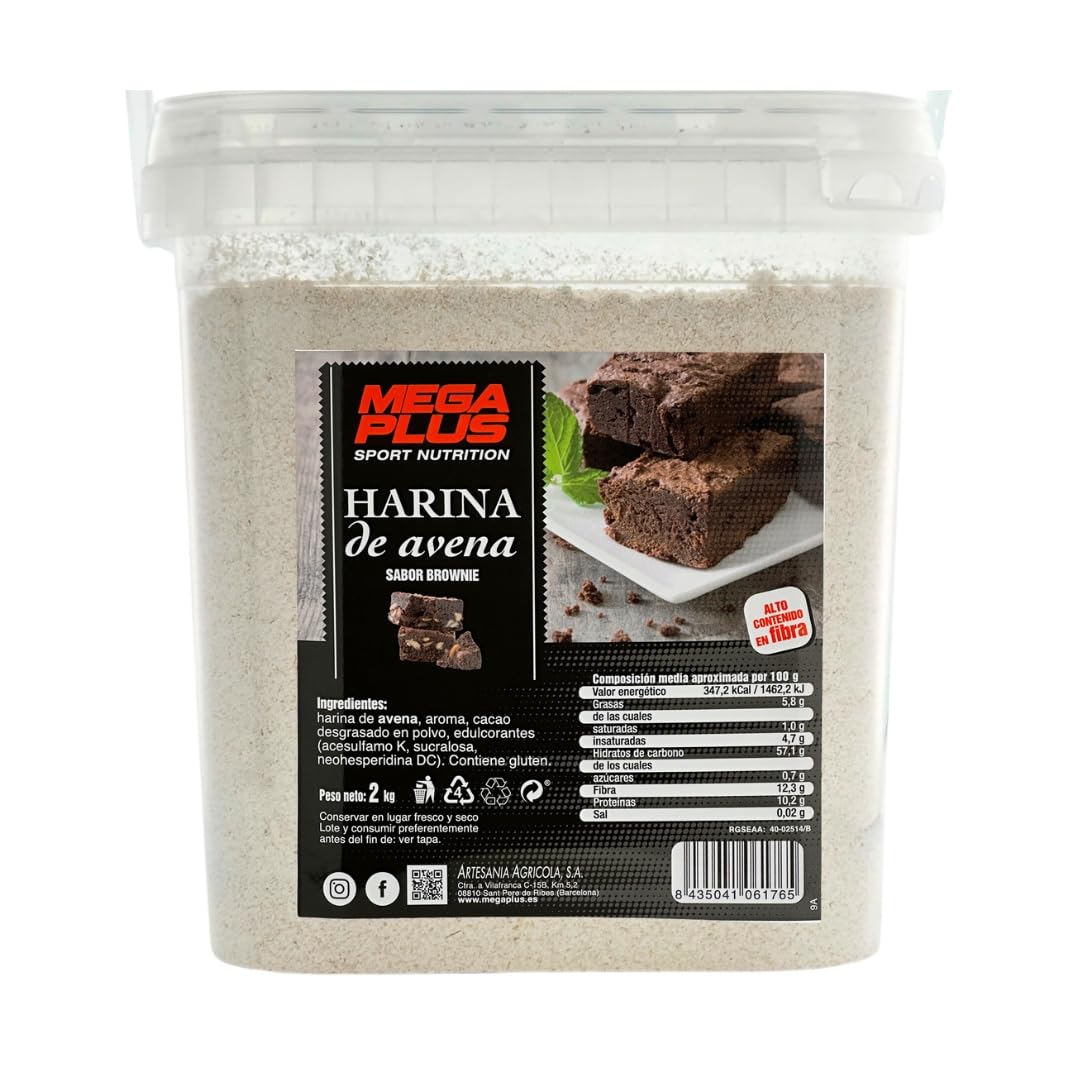 Harina De Avena Sabores - Mega Plus - Harina De Avena Integral - Para Batido Proteinas O Cereales Avena - Avena En Polvo 8 Sabores - Carbohidratos Y Vitaminas - Sin Azucar - Donut 2kg — view 8