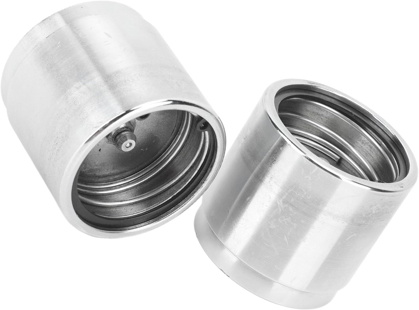 2Pcs Bearing Protectors: with Dust Covers, Stainless Steel Universal Trailer Wheel Bearing Kit for Boats Snowmobiles Rvs Atvs, Fits 1.98in Hubs
