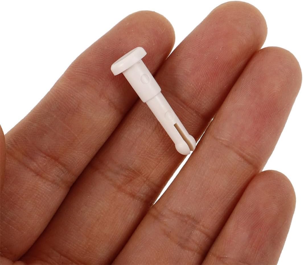 4pcs Optometry Chin Rest Paper Pin Plastic Fixing Rod for Equipment | White Finish, Lightweight Portable Design, Accurate Measurement Support, Simple Handling for Daily Replacement