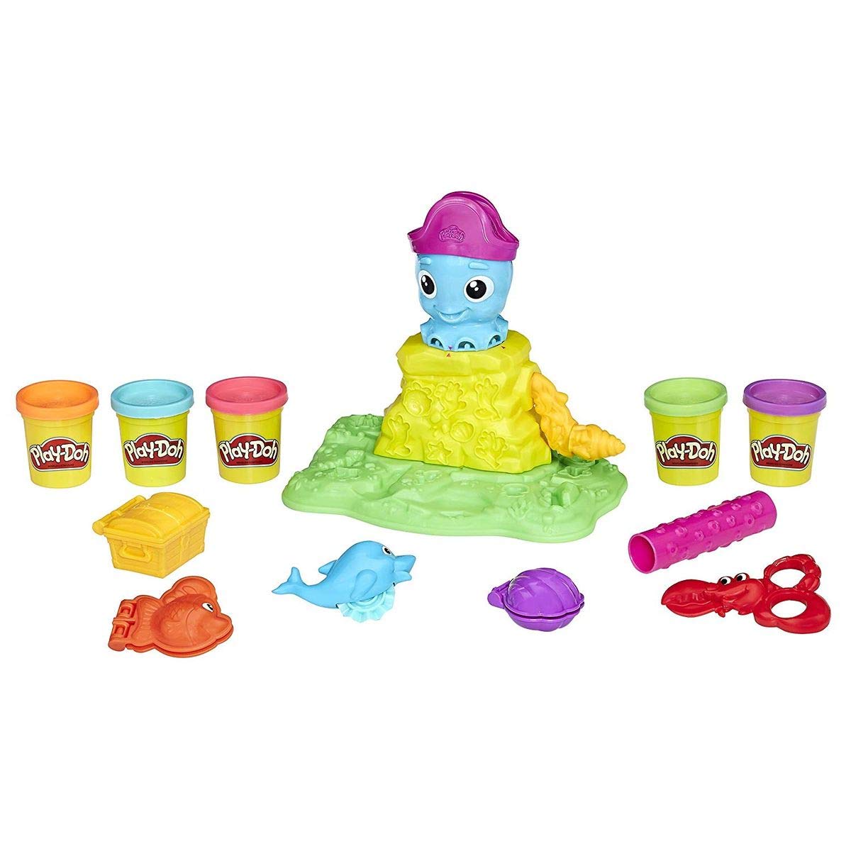 Hasbro E0800EU4 Play-Doh Cranky Ośmiornica Zestaw do Ugniatania Plasteliny, Wielokolorowy