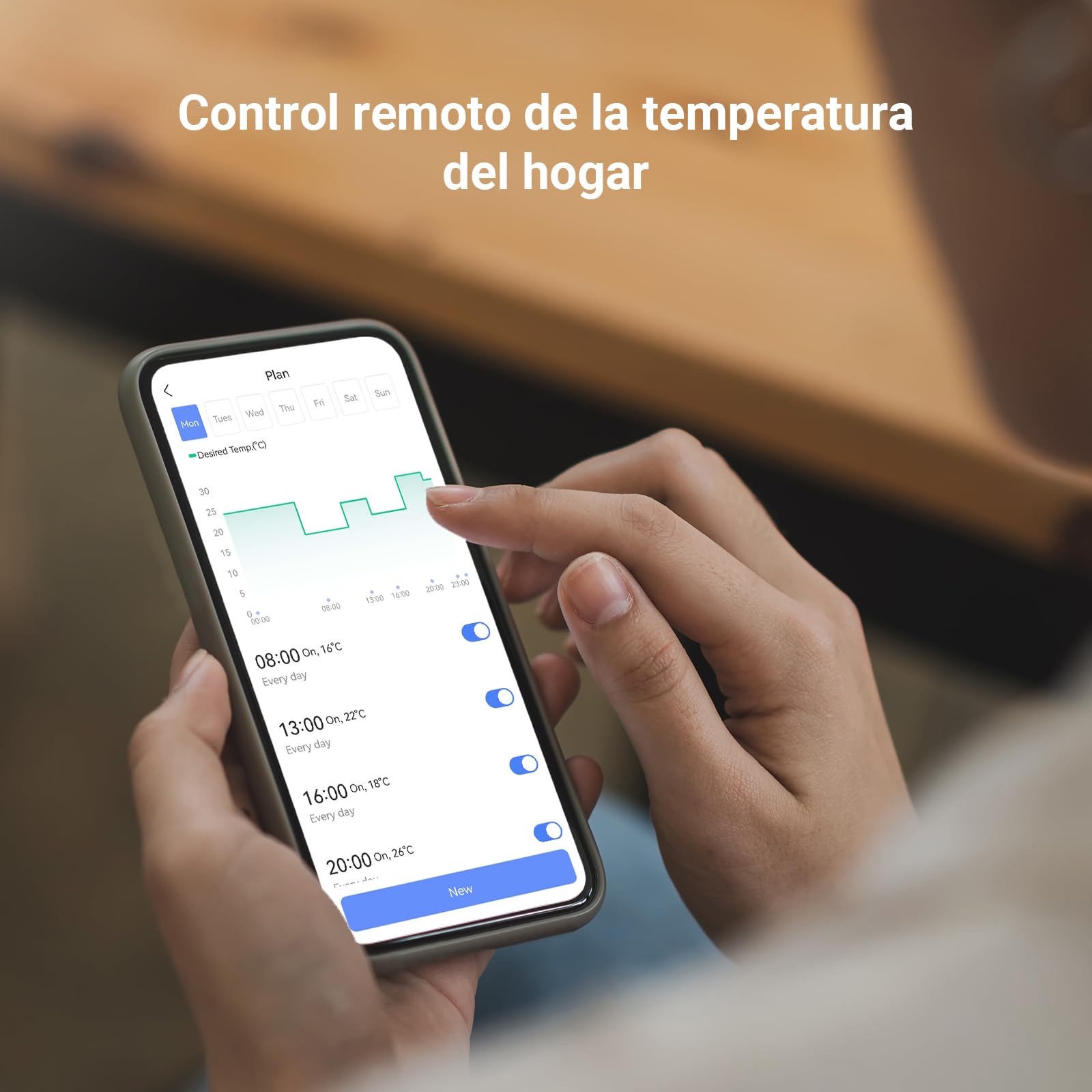 EZVIZ Válvulas Termostaticas WiFi Inteligente, Kit de 2 Termostatos de Radiador con A3 Puerta de Casa, Control de Calefacción Energética Eficiente, DIY Instalación, Automatización del hogar, T55 Kit