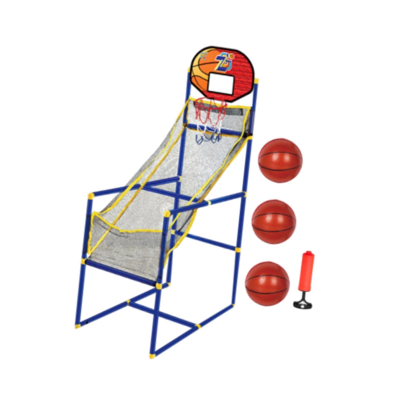 Baoblaze Gioco di Basket Arcade per Bambini Canestro da Basket al Coperto Porta da Basket per Ragazzi e Ragazze, con 3 Palline