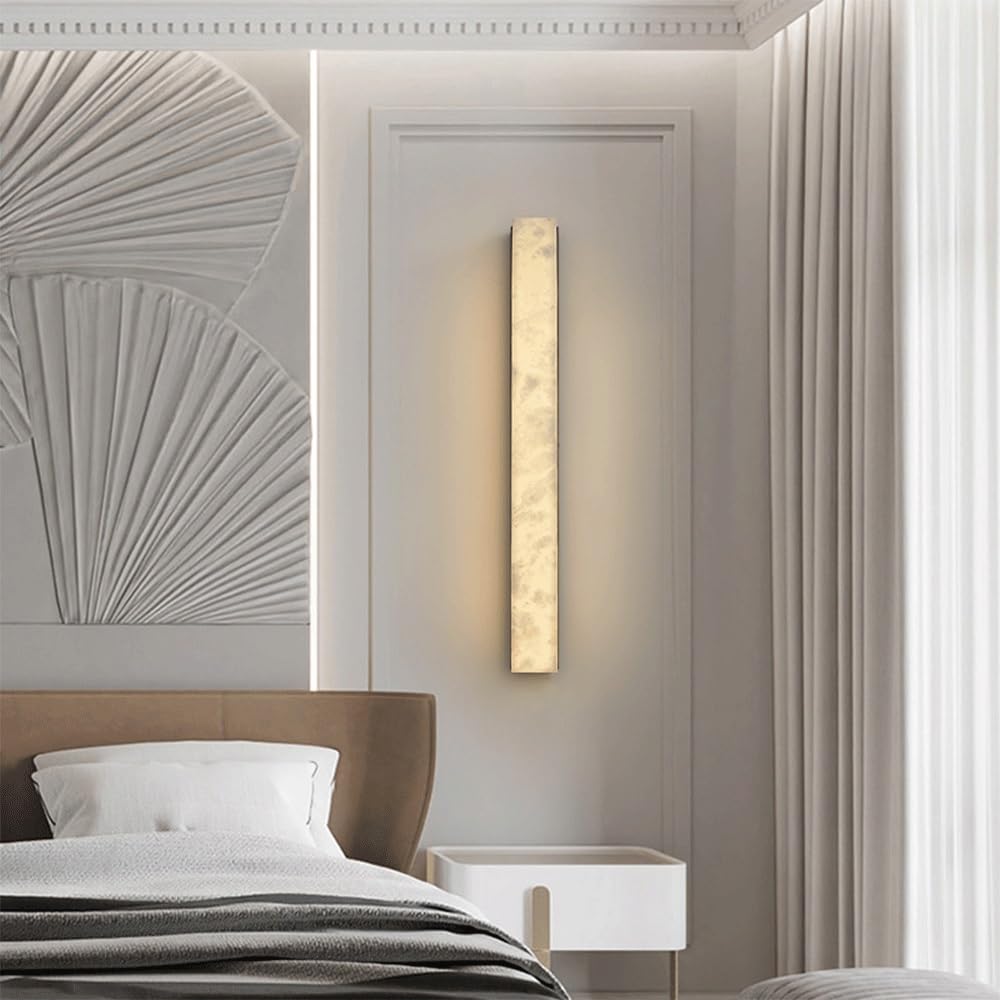 Aplique de pared de mármol decorativo ideal para iluminar el salón y pasillos de casa