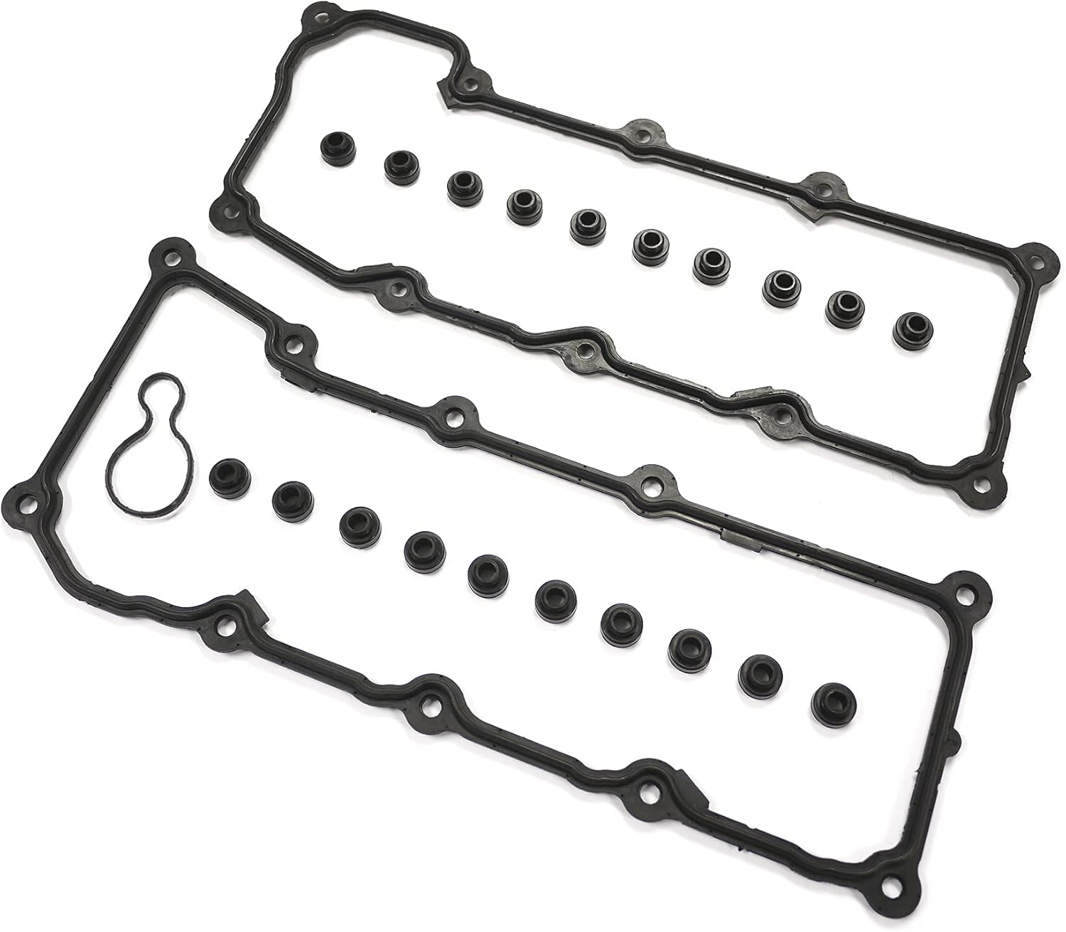Engine Valve Cover Gasket Compatible with Dodge & Jeep Model Dakota & Durango & Ram 1500 & Grand Cherokee & Liberty with Engine Base 3.7L V6 (Replacement# VS50594R, 151068501) - EVS50594R