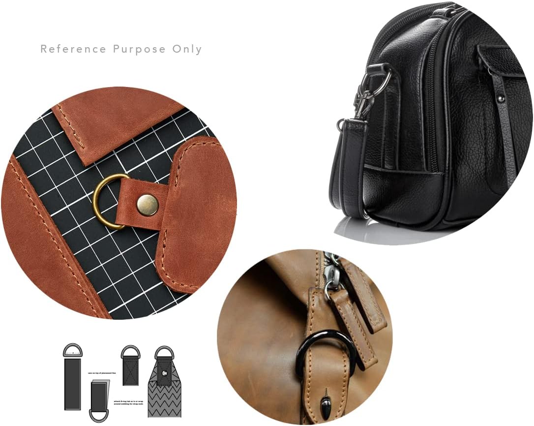 CRAFTMEMORE D Rings Purse Loop Flat Metal D-Ring Heavy Duty Findings for Craft Bag Belt 10 Pack PTDF - Image 9