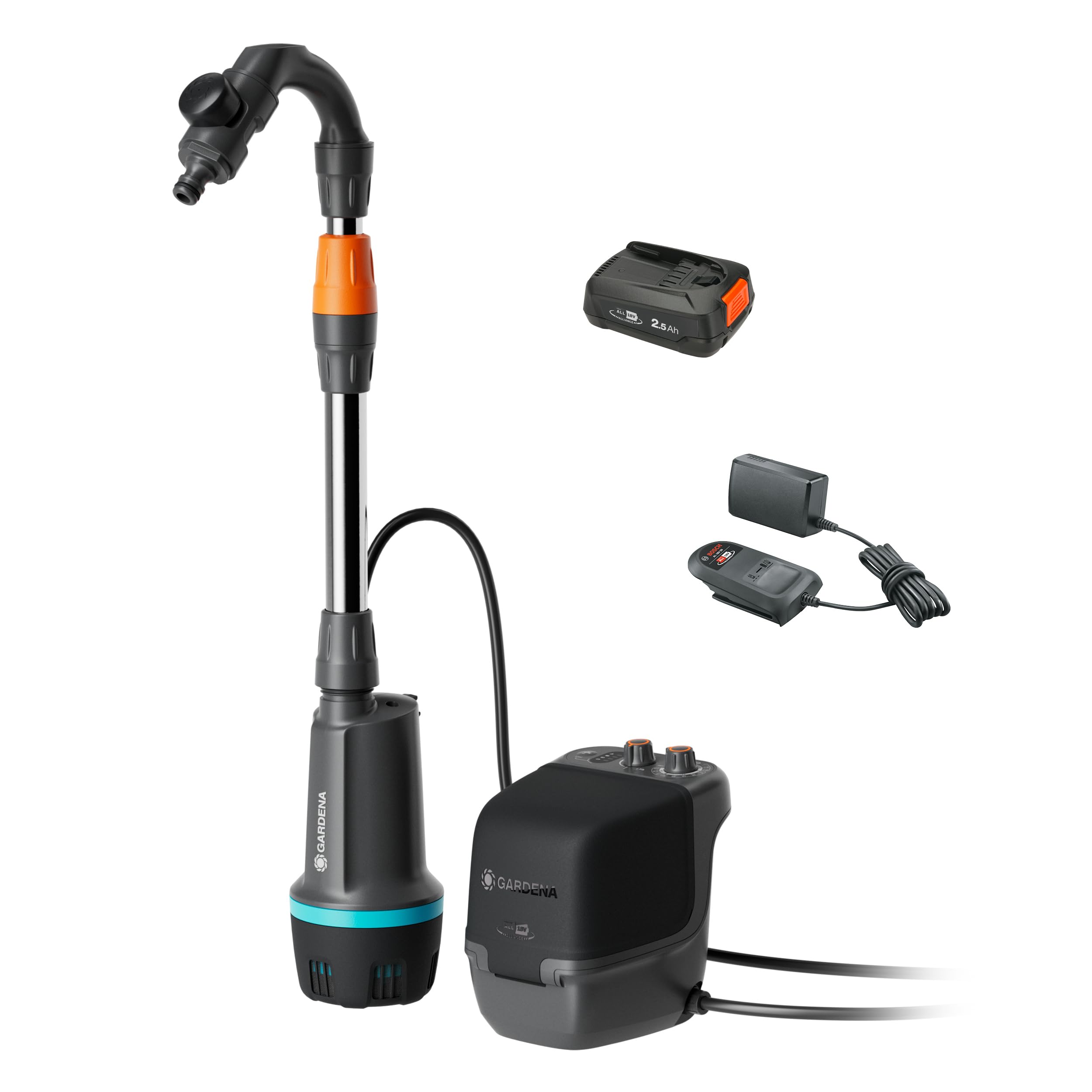 Gardena Pompe à eau automatique 18V P4A 2400 ComfortAutomatic Arrosage programmé