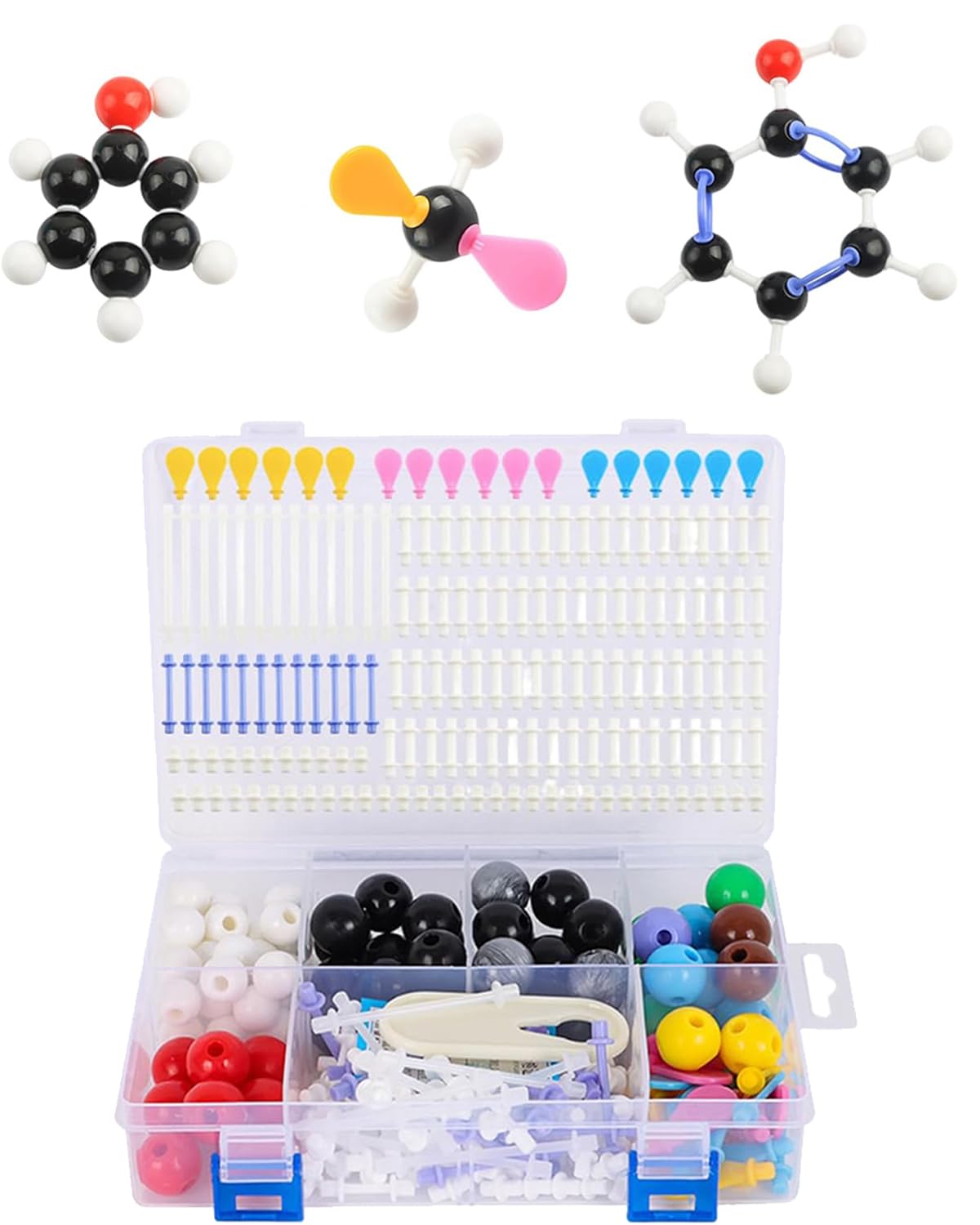 207PCS Molecular Model Kit, Chemistry Lab Kit, Chemistry Molecular Structure Model for Chemistry Class, Science Kit for School Supplies, cience Kit for Kids School Supplies Organic Chemistry Learning-image-42