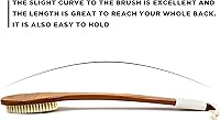 Vista 7 de ICANdOIT - Cepillo de baño de mango largo antideslizante de cerdas de jabalí natural de 17.71 pulgadas, limpiador de ducha con mango doblado