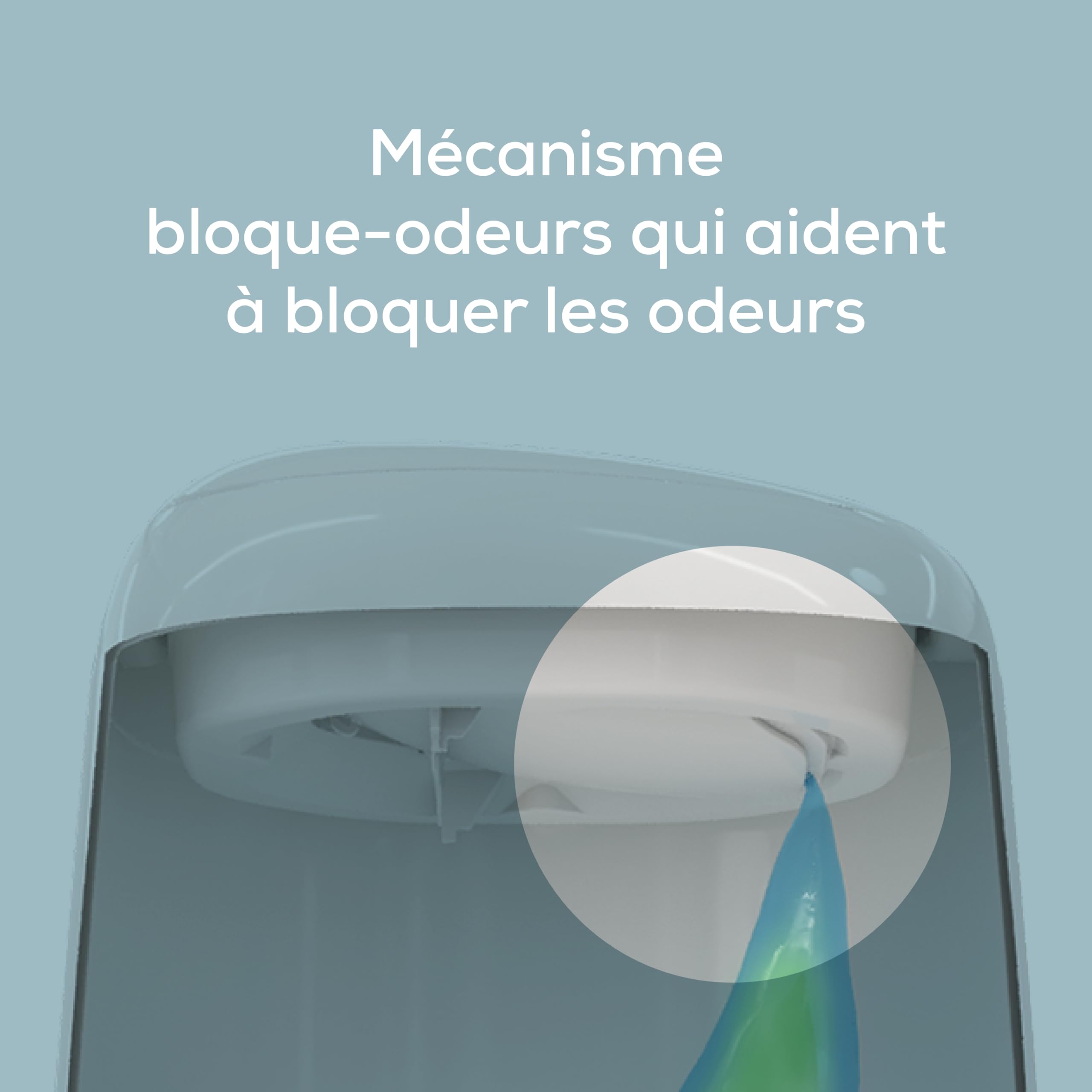 Angelcare Poubelle à Couches Classic XL avec Recharge Octogonale Anti-Odeur Haute Capacité (1 Mois - 190 Couches Taille 0)