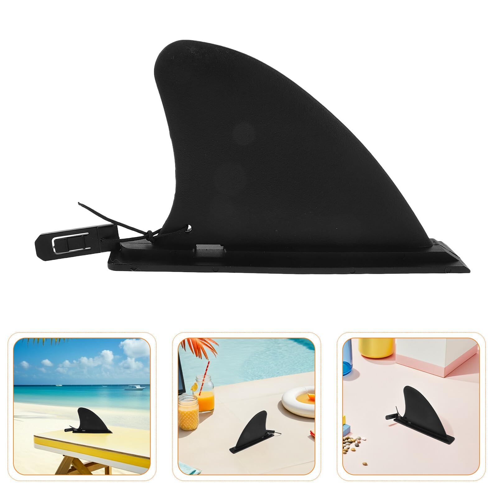 Alipis 4 Pièces Ailerons Amovibles Paddleboard Stabilisateurs de Direction pour Kayak Canoë et Planche Gonflable Améliorent Équilibre et Contrôle en Eau Courante