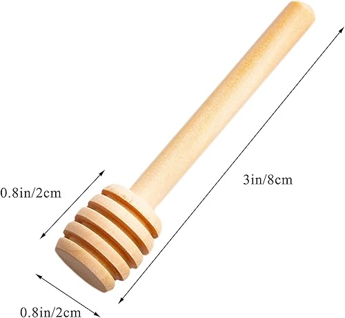 Miniatura 2 de YYGMSS 50 piezas de palillos de miel para recolectar madera para cocina comedor 3 pulgadas 50 unidades