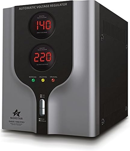 Norstar DAVR-1000 110/120 a 220/240 o 220/240 a 110/120 transformador de voltaje elevador y regulador de voltaje automático.