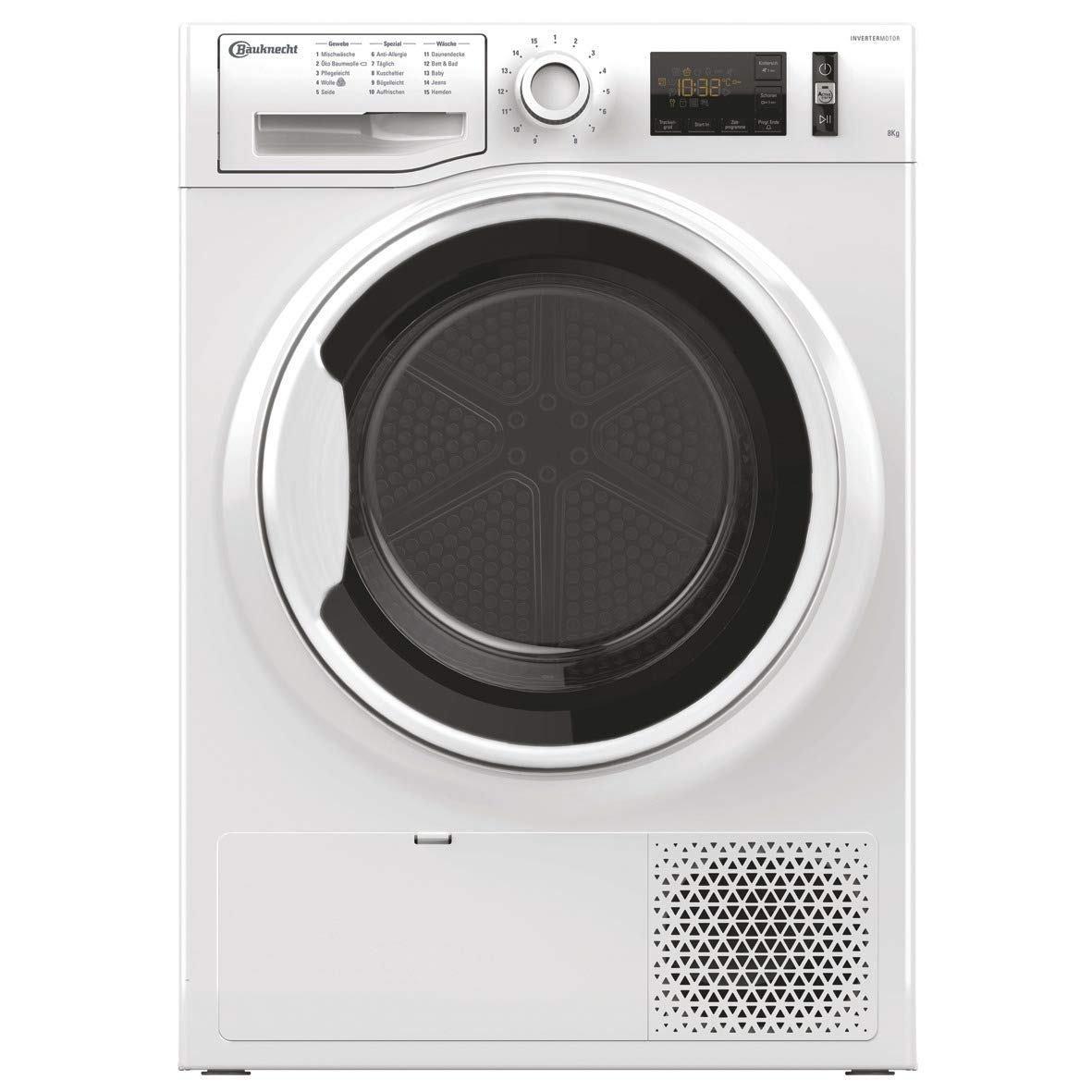Bauknecht T Advance M11 8X3WK DE Wärmepumpentrockner / A+++ / 8 kg / ActiveCare-Technologie / Leichte und schnelle Reinigung dank EasyCleaning-Filter / Wolle-Programm / Startzeitvorwahl
