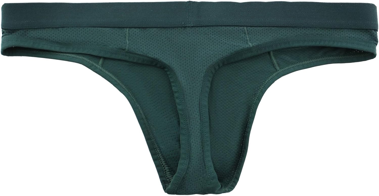 Summer Code Men's Thong Underwear Elastic Micro Mesh Bikini Briefs - Image 3
