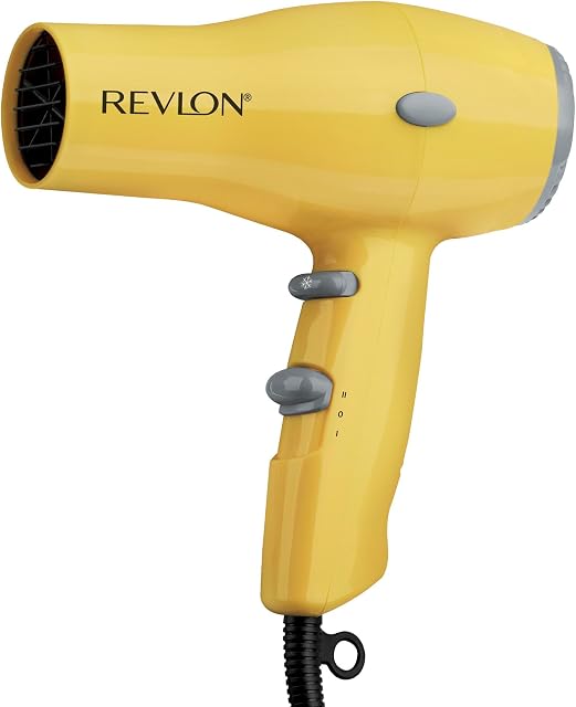 Revlon RVDR5260F Super Lightweight Compact Hair Dryer with Tourmaline Ionic Technology™, Ultralight, 1875 Watts, Concentrator, 3 Heat/Speed Settings