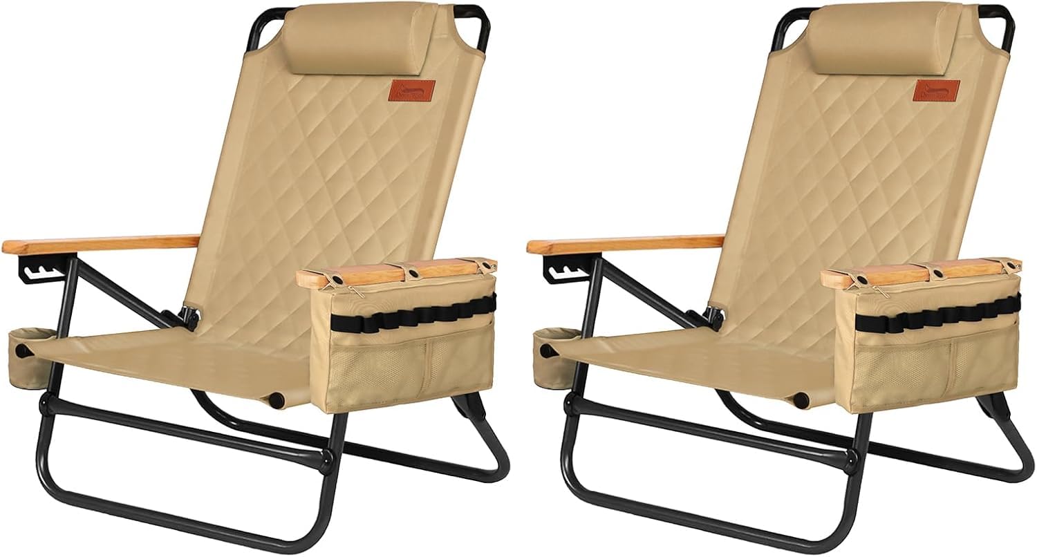 Amazon.co.jp: DesertFox キャンプチェア リクライニングチェア 厚手の