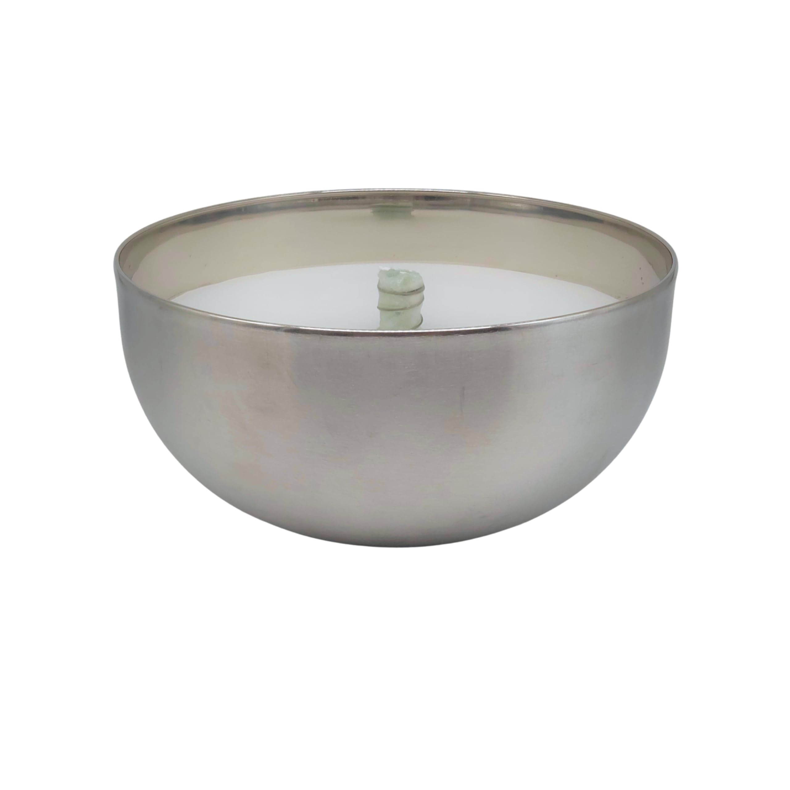 Schwabenfire XL Outdoor Kerze mit Dauerdocht in Edelstahl Schale 23,5cm Balkondekoration Outdoorkerze wiederverwendbar Geschenke für Frauen Schwabenfeuer große Kerze 100% Handgemacht in Deutschland