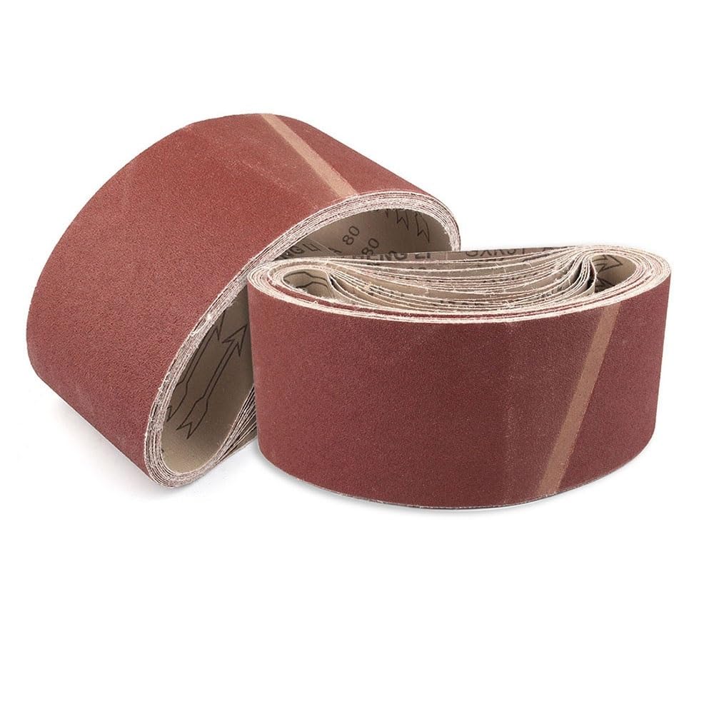 SHALLEZSOU Sander belt 2pcs 610x100mm Sanding Belts Abrasive Belt Band Sandpaper Grinder Accessories for Metal Polishing(120)