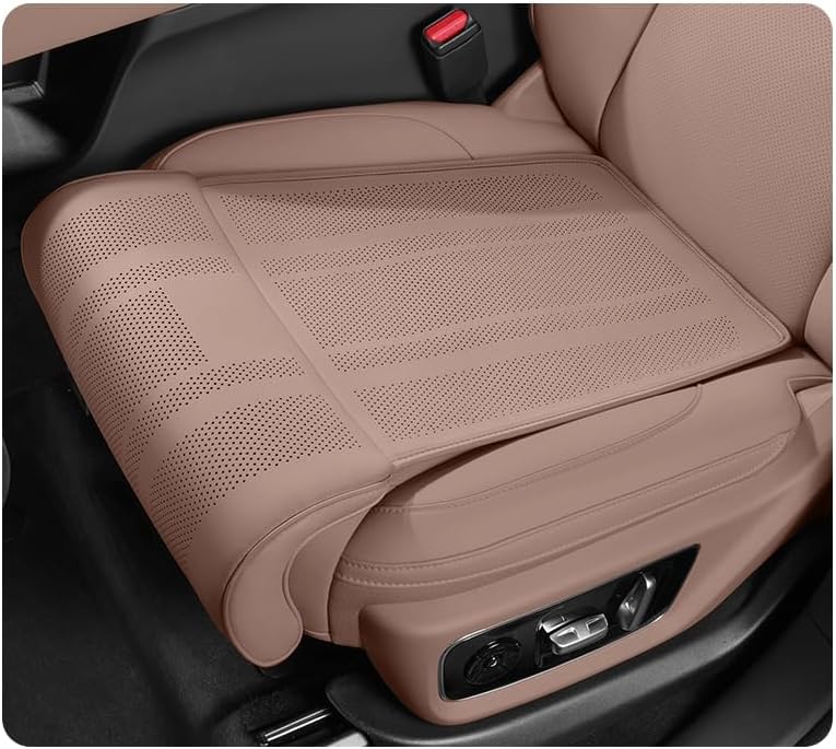 Car Seat Extender for Ford Edge 2016 2017 2018 2019 2020 2021 2022 2023 2024 2025, Leg Extender Cushion Extended Auto Seat Cushion Leg Support Pillow Seat Extender,Brown