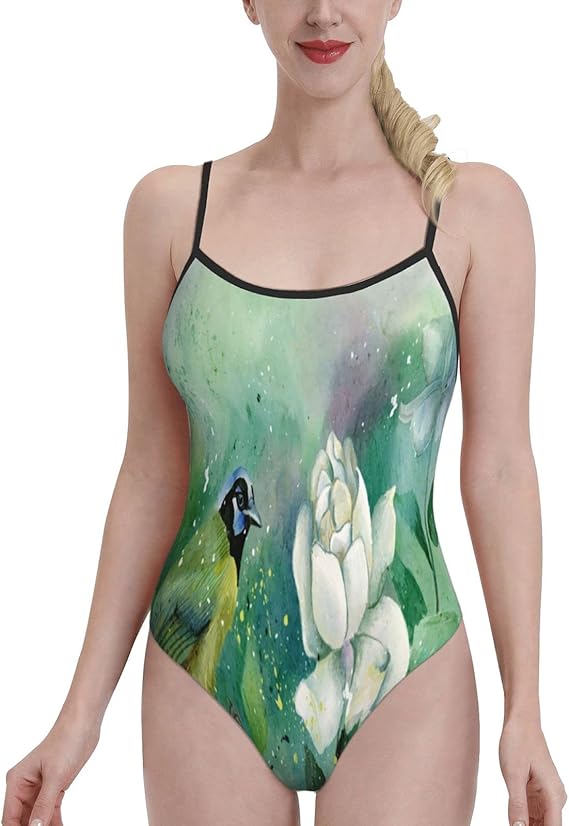 Sporty Bikini for Women one Piece Athletic Swimsuit Sling