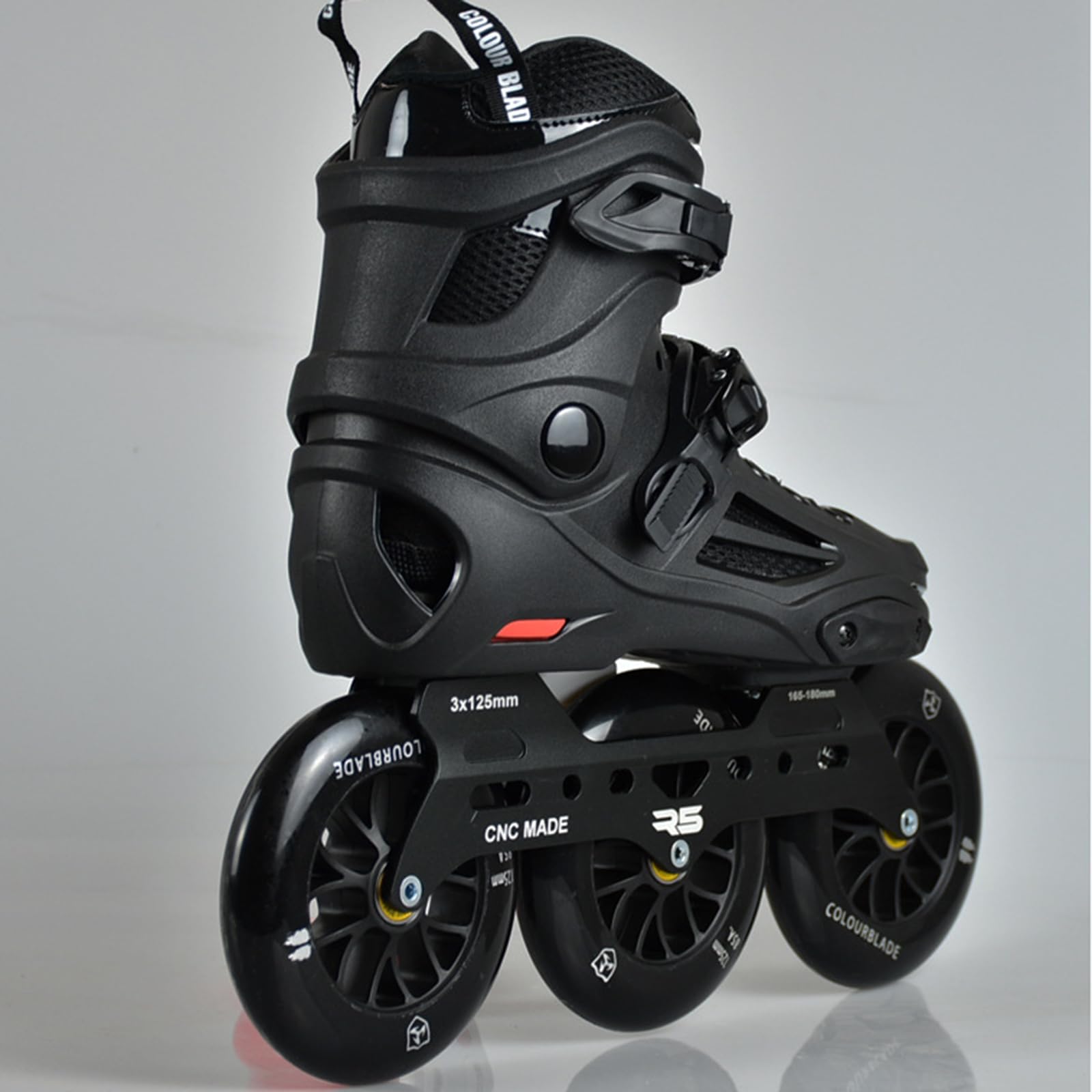 Patines en línea unisex, patines de velocidad para exteriores con ruedas de 3 x 125 mm para uso adulto, ideales para parque, calle y carretera Slalom