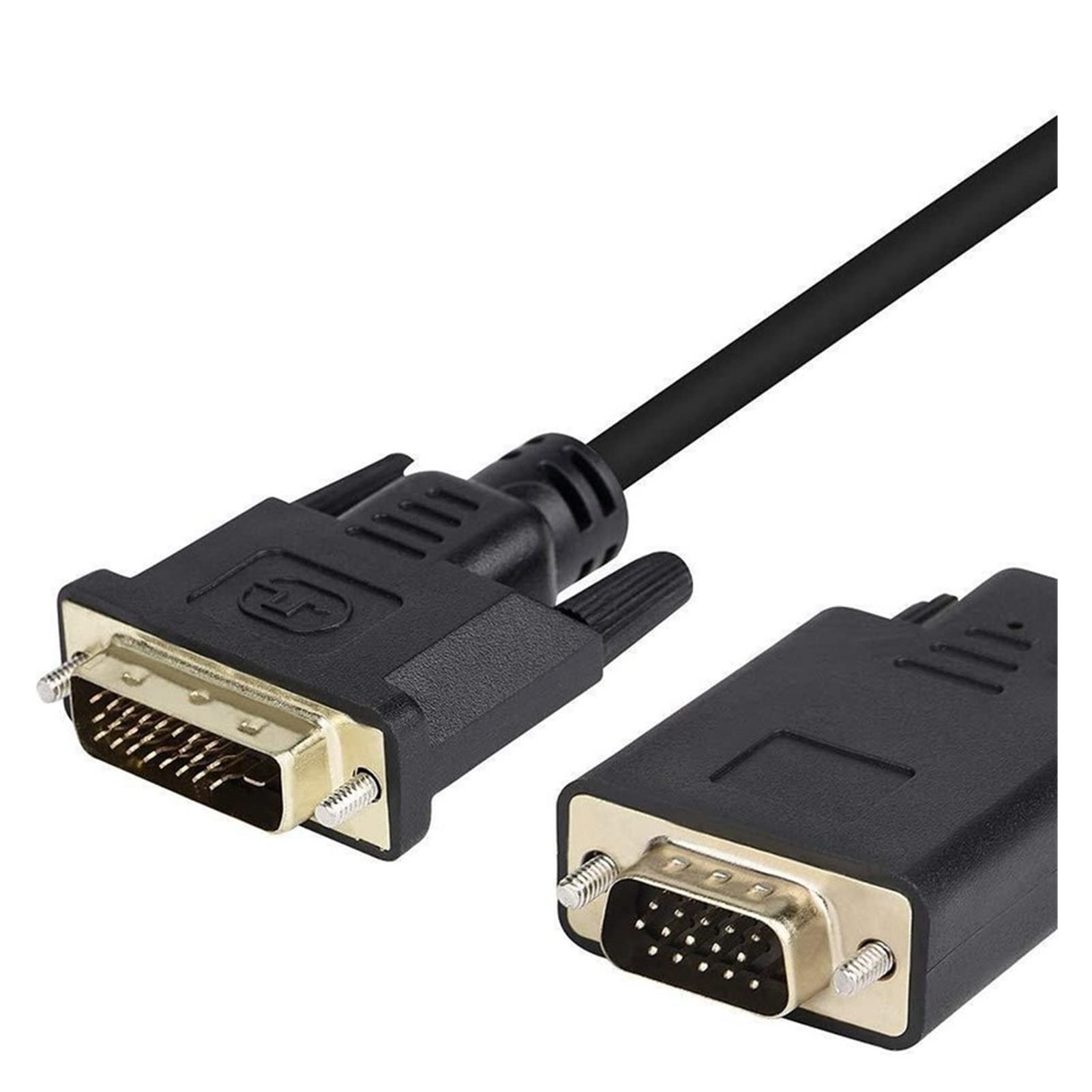 Kabel wideo 1.8m. DVI 24 + 1 Szpilka do VGA 1. 5 pinów kabel do połączenia PC. Projektor ekranu monitora i telewizja Ekran Dvi. Kabel do VGA. Kabel