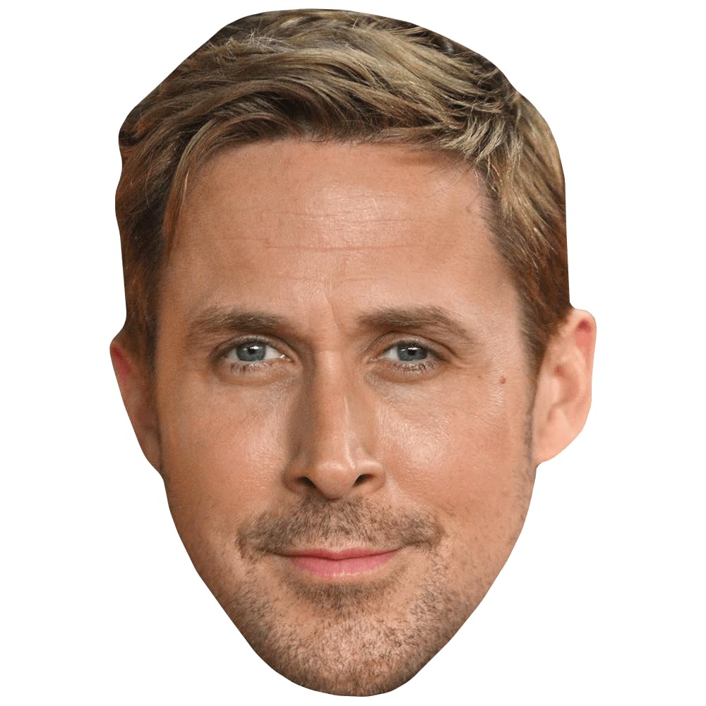Ryan Gosling (Stubble) Celebrity Mask, Flat Card Face, Fancy Dress Mask