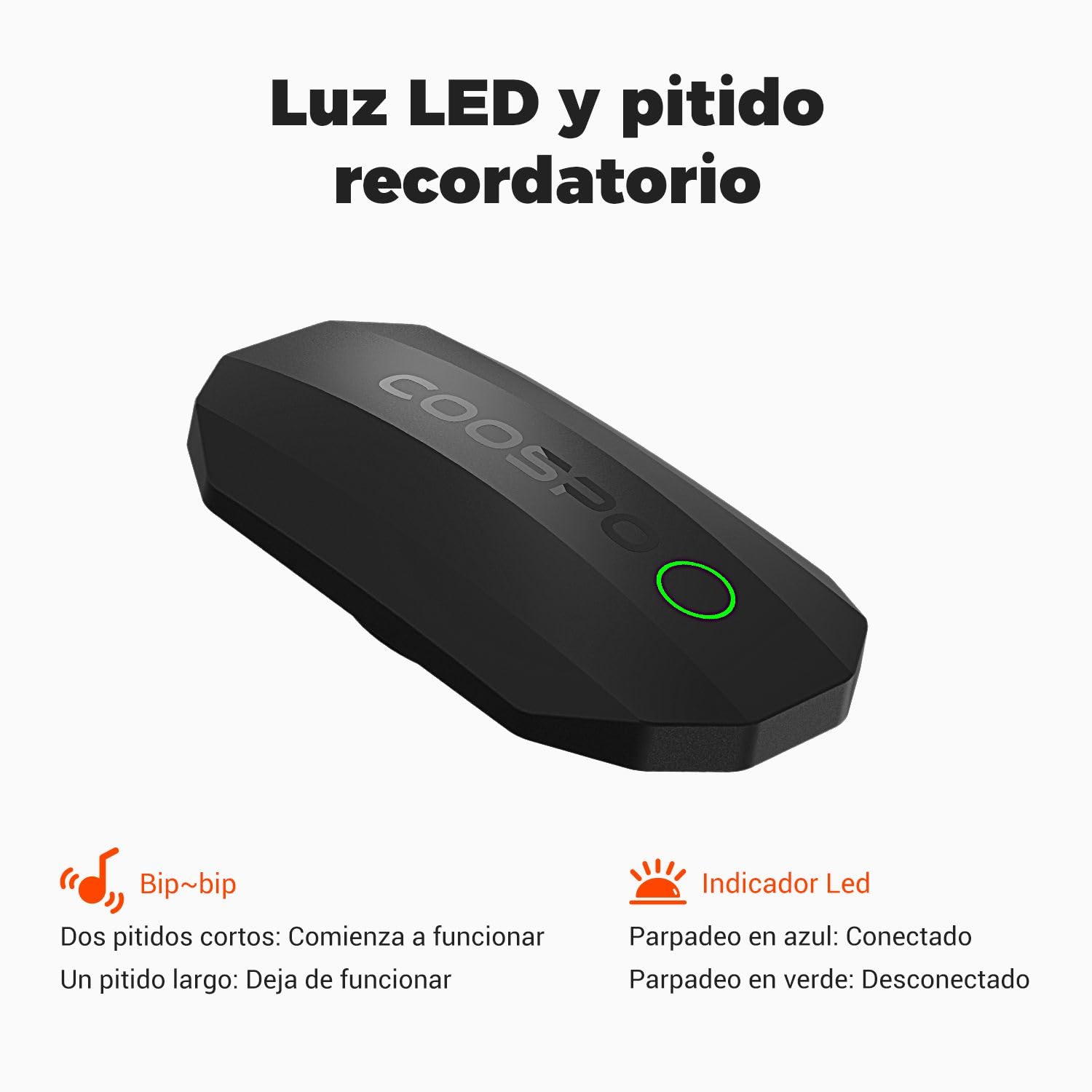 COOSPO H808S Monitor de Frecuencia Cardíaca Bluetooth Ant+ para Deportes