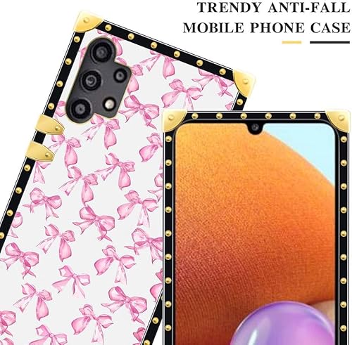 Miniatura 8 de Funda compatible con Samsung Galaxy A32 4G, ámate a ti mismo para mujeres y niñas, TPU suave a prueba de golpes, funda cuadrada protectora para