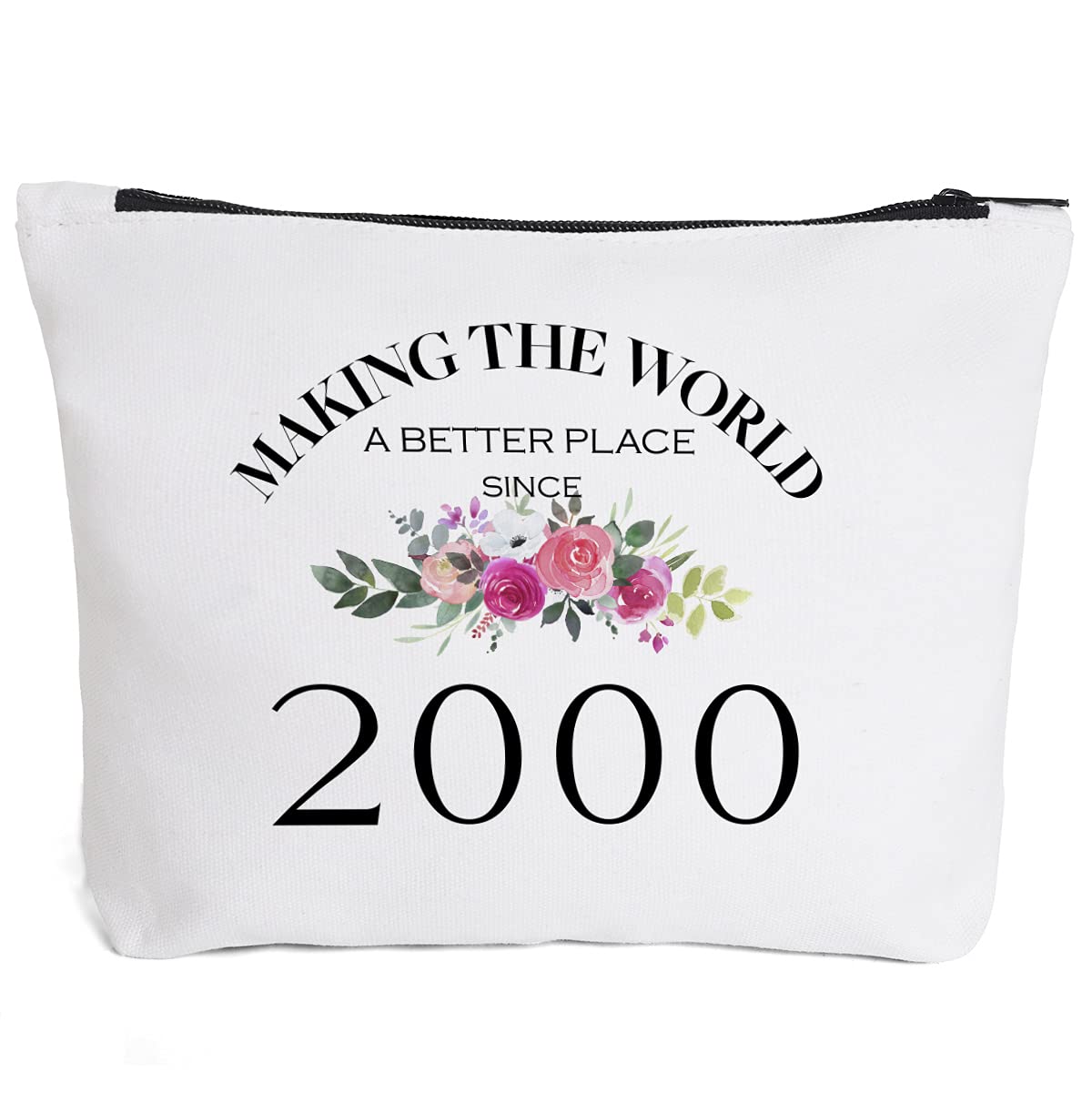 21st Birthday Gifts for Her Women from Mom Dad Grandma Aunt BFF Friends-Making The World Since 2000, 21st Birthday Gifts for Daughter Sister Granddaughter Niece Friend Besties Makeup Bag