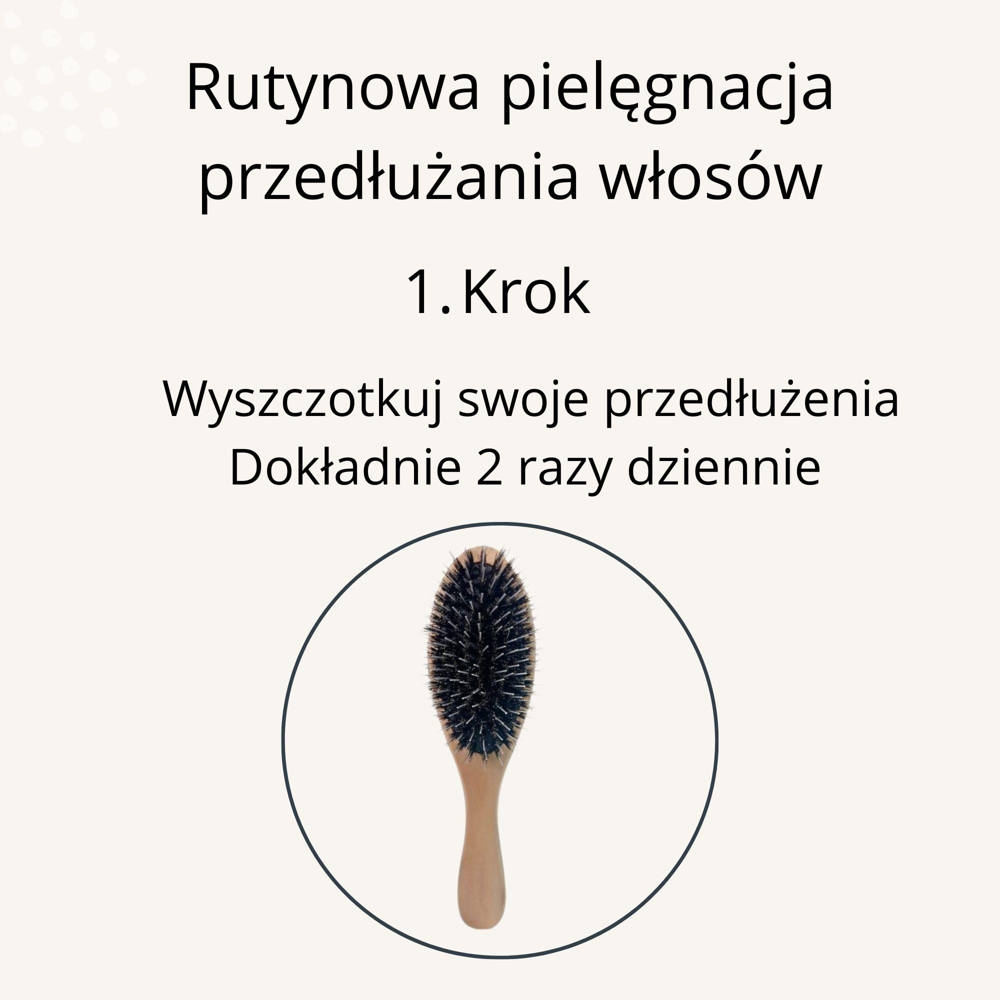 hair2heart Zestaw do pielęgnacji włosów przedłużanych - Duży zestaw ze szczotką, szamponem, maską do włosów, olejkiem, kuracją i ochroną termiczną - Dla gładkich, rozczesanych i zadbanych włosów przedłużanych.