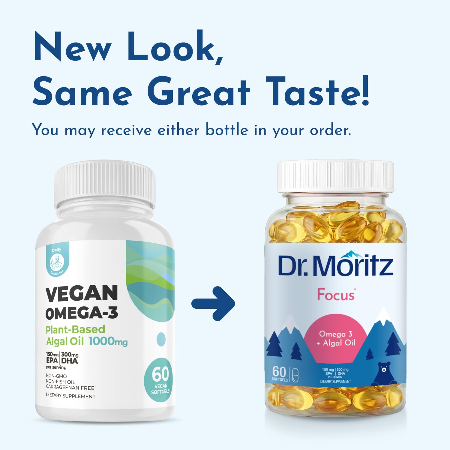 Amazon.com: DR. MORITZ Vegan Omega-3 Softgels for Adults and Kids