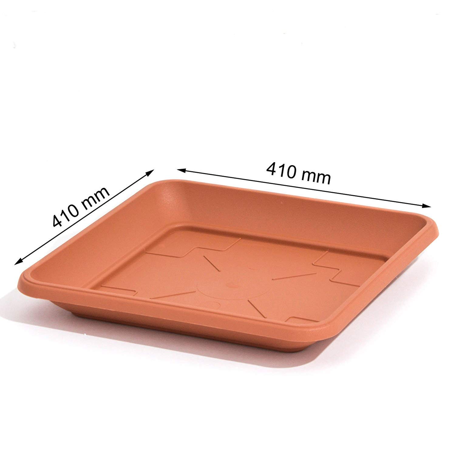 PAFEN Blumenkbel Blumentopf mit Untersetzer quadratisch (45x45 cm,  terrabraun): Amazon.de: Garten