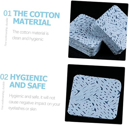 600pieces Eyelash Extension Glue Wipes Cleaning Pads for Glue Safe and Convenient for Salon Use Essential Lash Grafting Supplies
