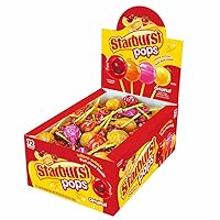 Vista 1 de Spangler Candy Original Starburst Lollipops – Paquete variado de caramelos a granel con paletas de frutas envueltas individualmente, sabor mixto