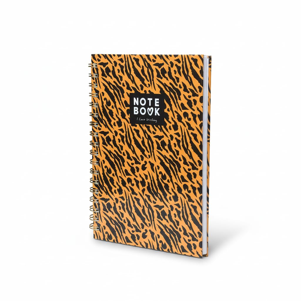 be online Spiral Notebook 17 x 24 cm Hard Cover University & High School Notebook 80 g Thick Paper, Flat Open, Ideal Courses & Reviews, Lined, 200 Pages (Golden CLAW)