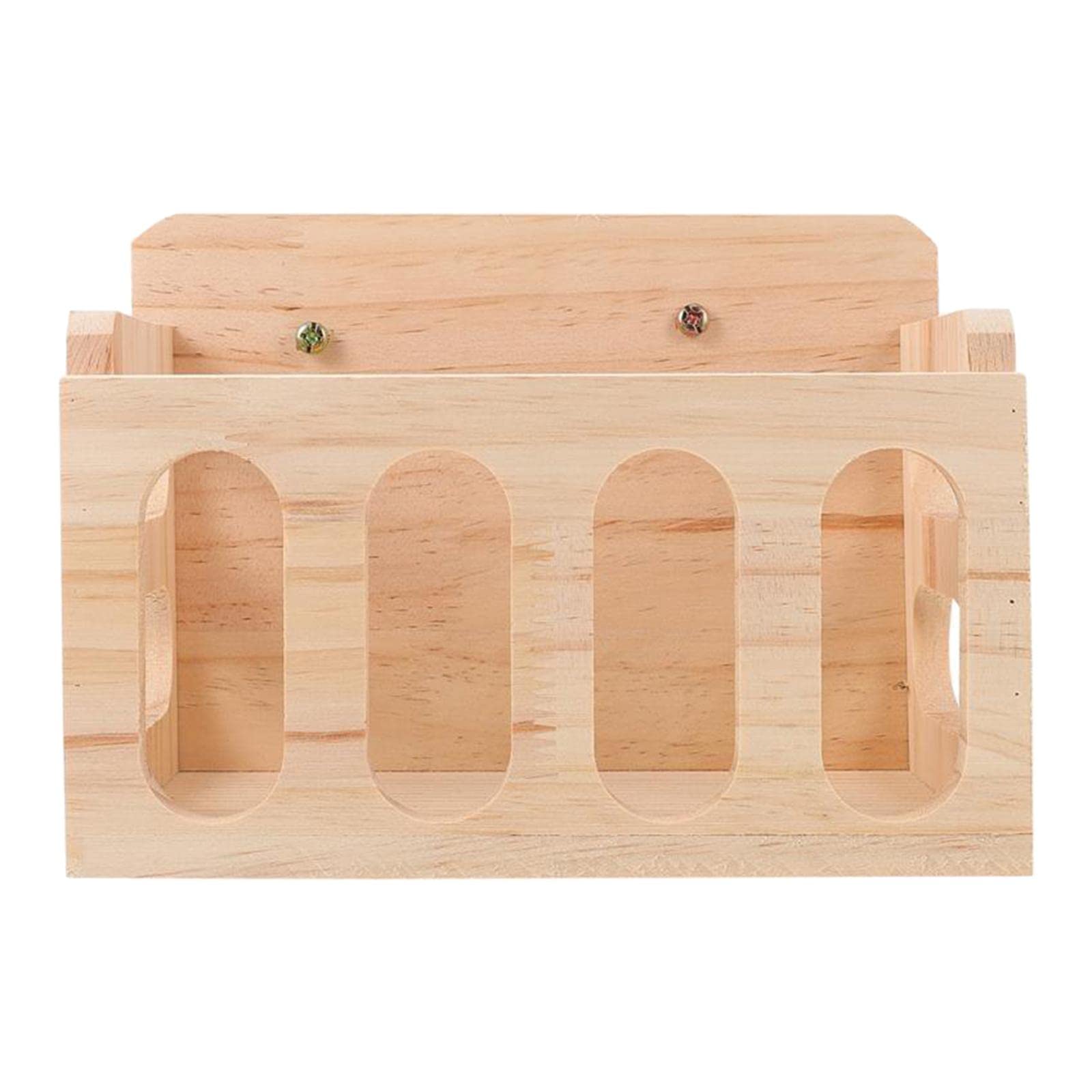 Comedero de heno de madera para conejos y dispensador de comida para cobayas y chinchillas