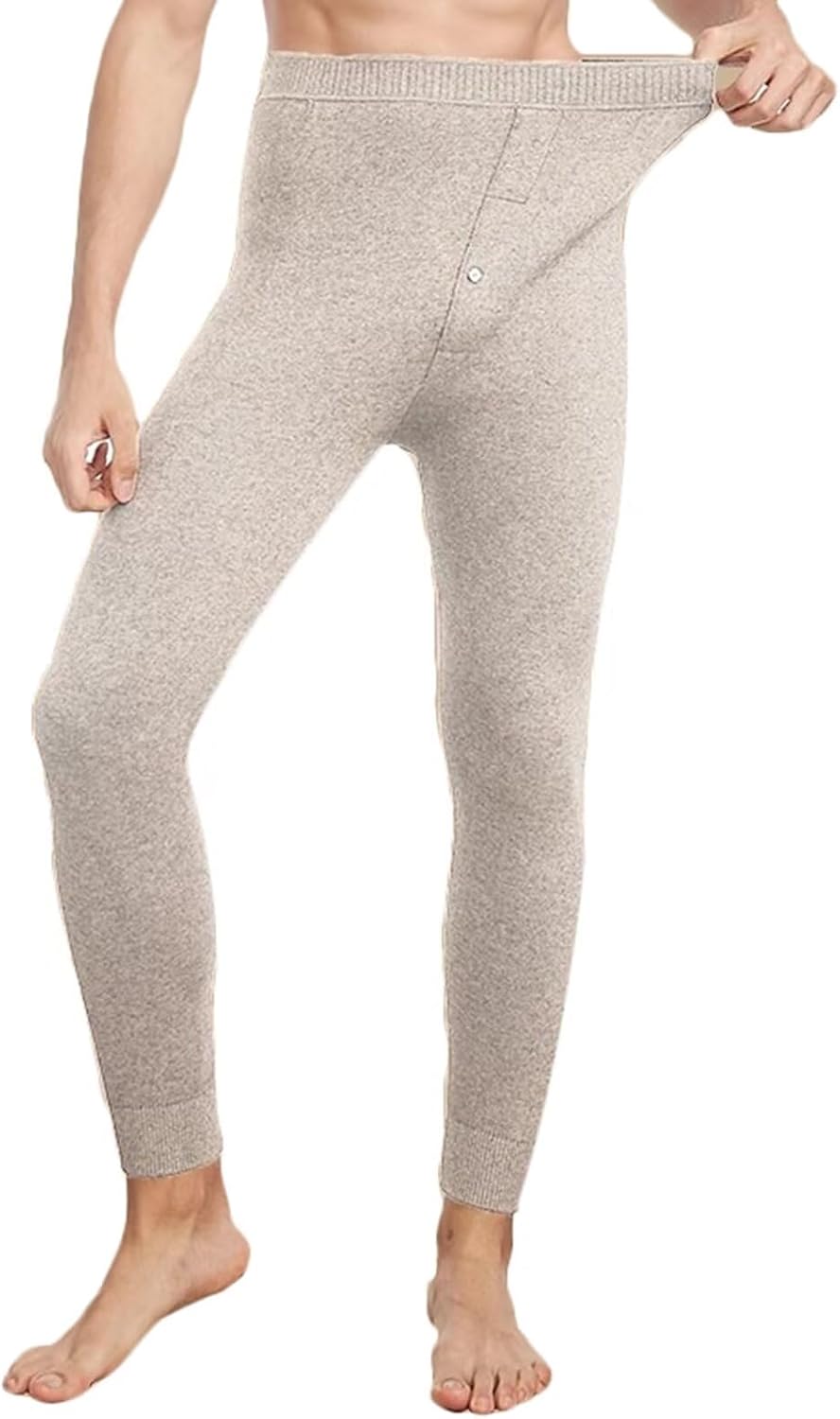 Women Thermal Pants Leggings Mens Thermal Underwear Bottoms Long Johns 100% Cashmere Trousers Unisex