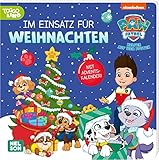  PAW Patrol: Im Einsatz für Weihnachten: Mit Adventskalender!  Stabiles Pappbilderbuch (ab 3 Jahren)