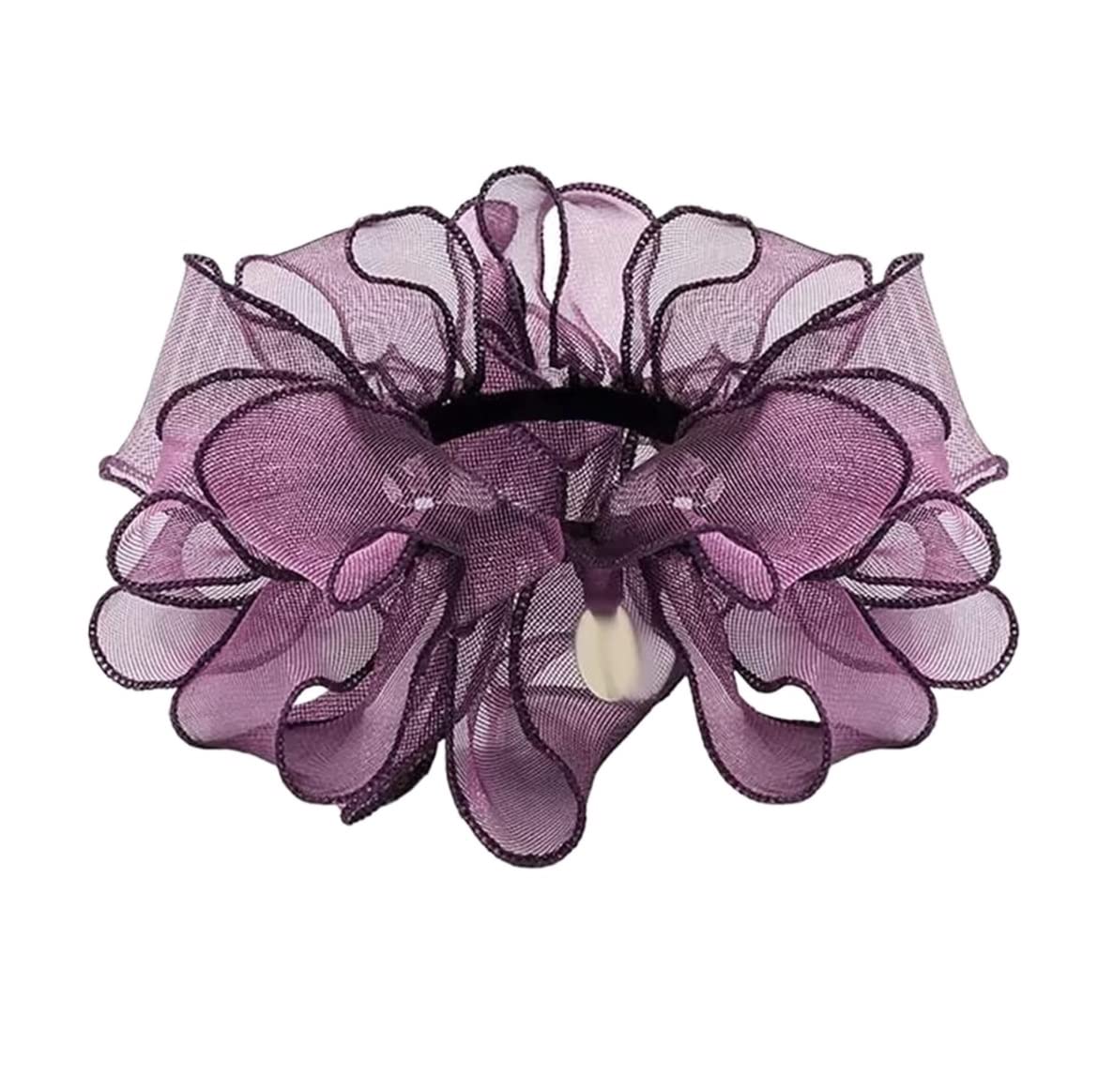 Scrunchies Per Capelli Elastici Per Capelli In Tessuto Di Pizzo Corde Per Scrunchies Per Porta Cavallo Accessorio Per Elastici Per Coda Di Cavallo