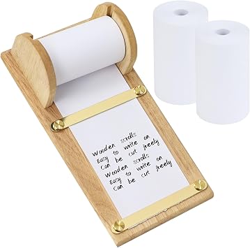 MultiBey Rubber Note Paper Roll Dispenser with 3 Rolls 39ft Blank Paper