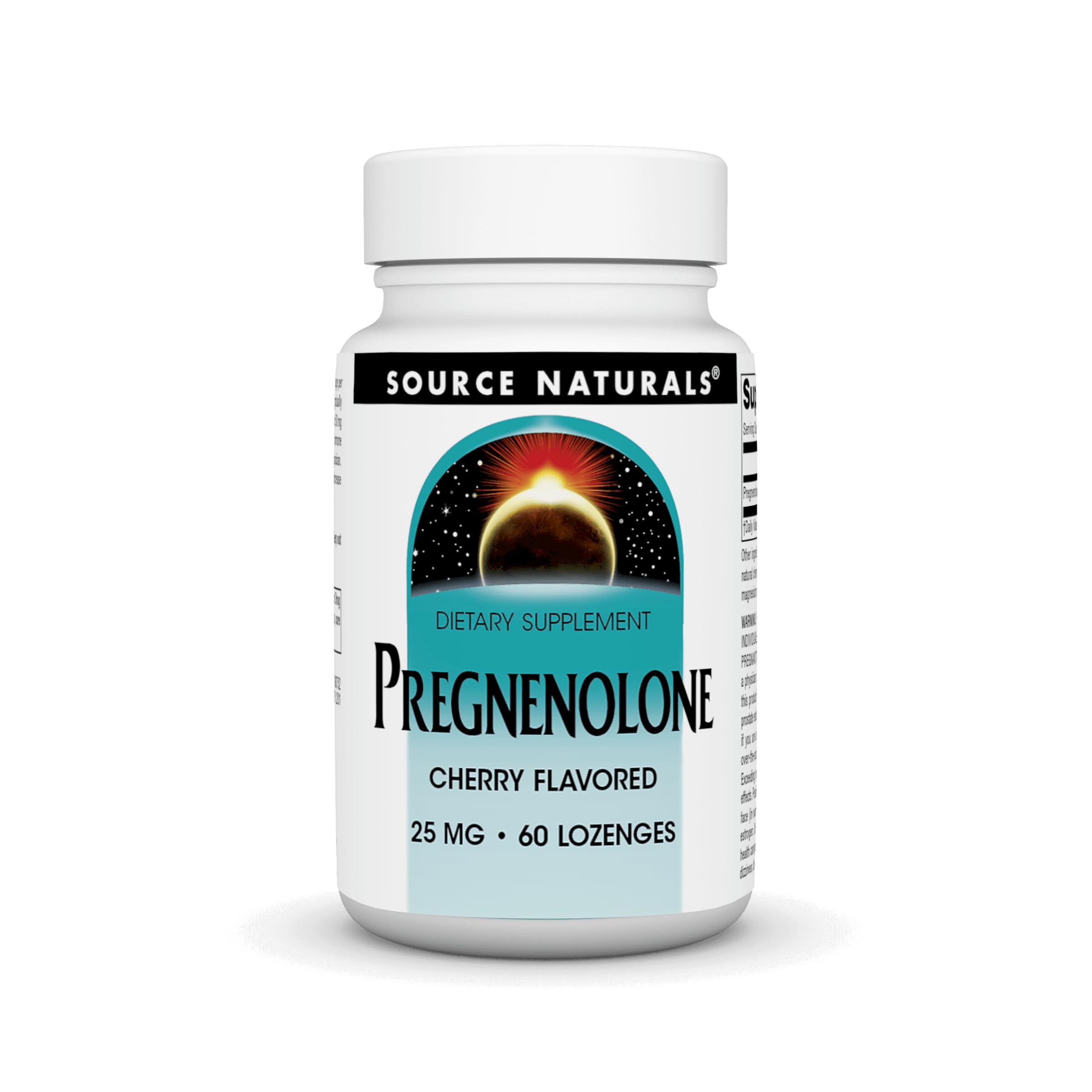 Source Naturals Pregnenolone 25mg - 60 Cherry Lozenges