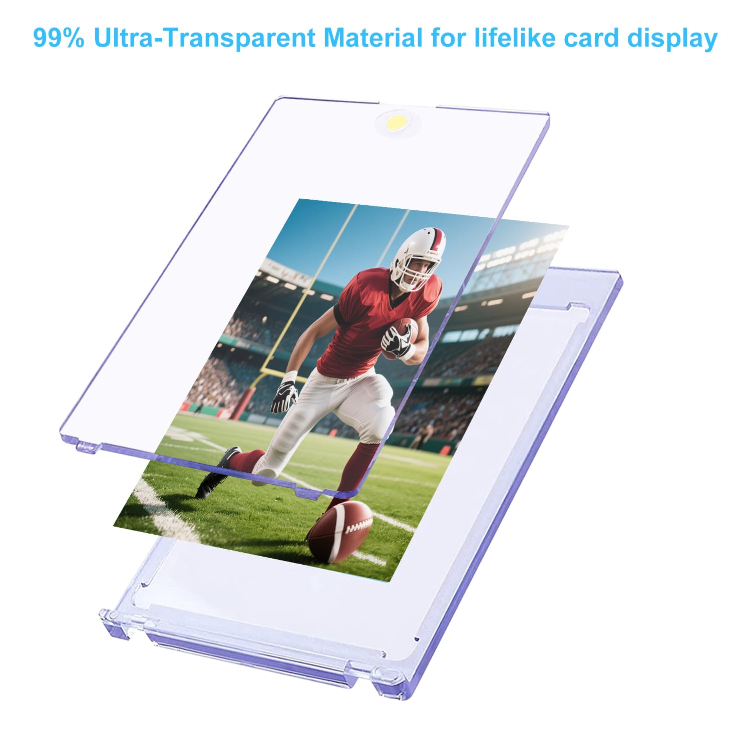 Estuche magnético para tarjetas de 25 quilates, protector de 35 puntos para tarjetas coleccionables TCG, vitrinas deportivas de plástico duro para béisbol, fútbol, baloncesto, accesorios de tarjeta